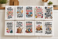 Image 1 of Funny Kitchen Waffle Weave Towels Collection