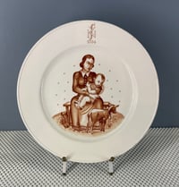 Image 1 of Inter-War (Nazi Germany) 1934 NSV Porcelain Fundraising Plate w/Stand