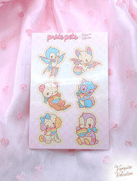 Image 2 of Rainbow Kitsch Pride Pets Glossy Sticker Sheet