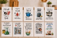 Image 2 of Funny Kitchen Waffle Weave Towels Collection