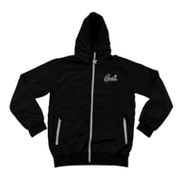 Black/White Signature Full Zip Windbreaker