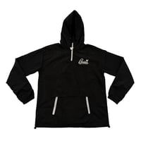 Black/White Signature Quarter Zip Windbreaker