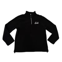 Black/White Signature Quarter Zip Sweater