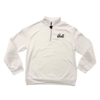  White Signature Quarter Zip Sweater