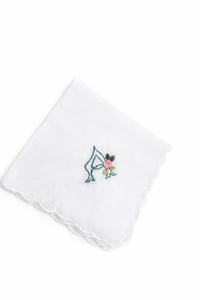 Image 3 of Threadella Studio Custom A Cotton Handkerchief – Gift for Him or Her, Wedding & Anniversary Hanky