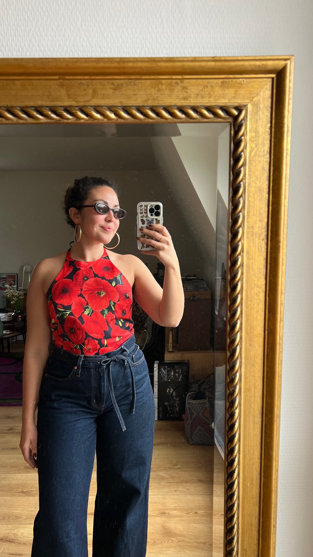 Image of TOP VENDANGE • Coquelicots / Black