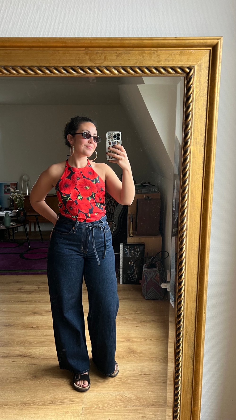 Image of TOP VENDANGE • Coquelicots / Black
