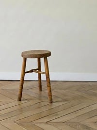 Image 1 of Vintage French stool / Tabouret tripode années 60