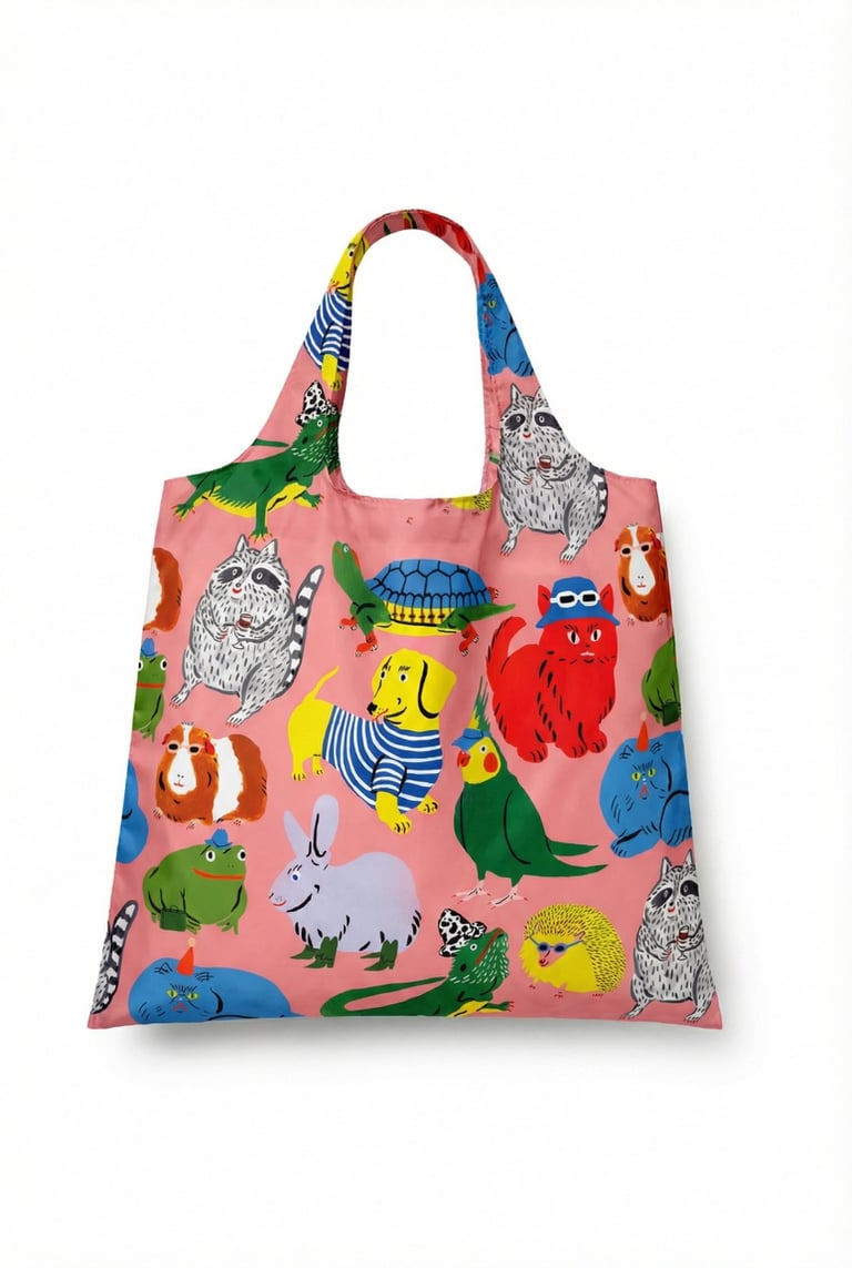 SAC DE COURSES PLIABLE & RÉUTILISABLE (PLUSIEURS MODÈLES) Image 3