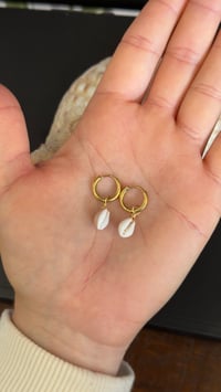 Image 4 of Mini cowrie hoops