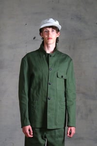 Image 3 of BRITISH WORKWEAR JACKET wax cotton - Olive Green