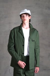 Image 2 of BRITISH WORKWEAR JACKET wax cotton - Olive Green