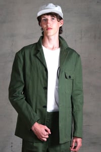 Image 11 of BRITISH WORKWEAR JACKET wax cotton - Olive Green