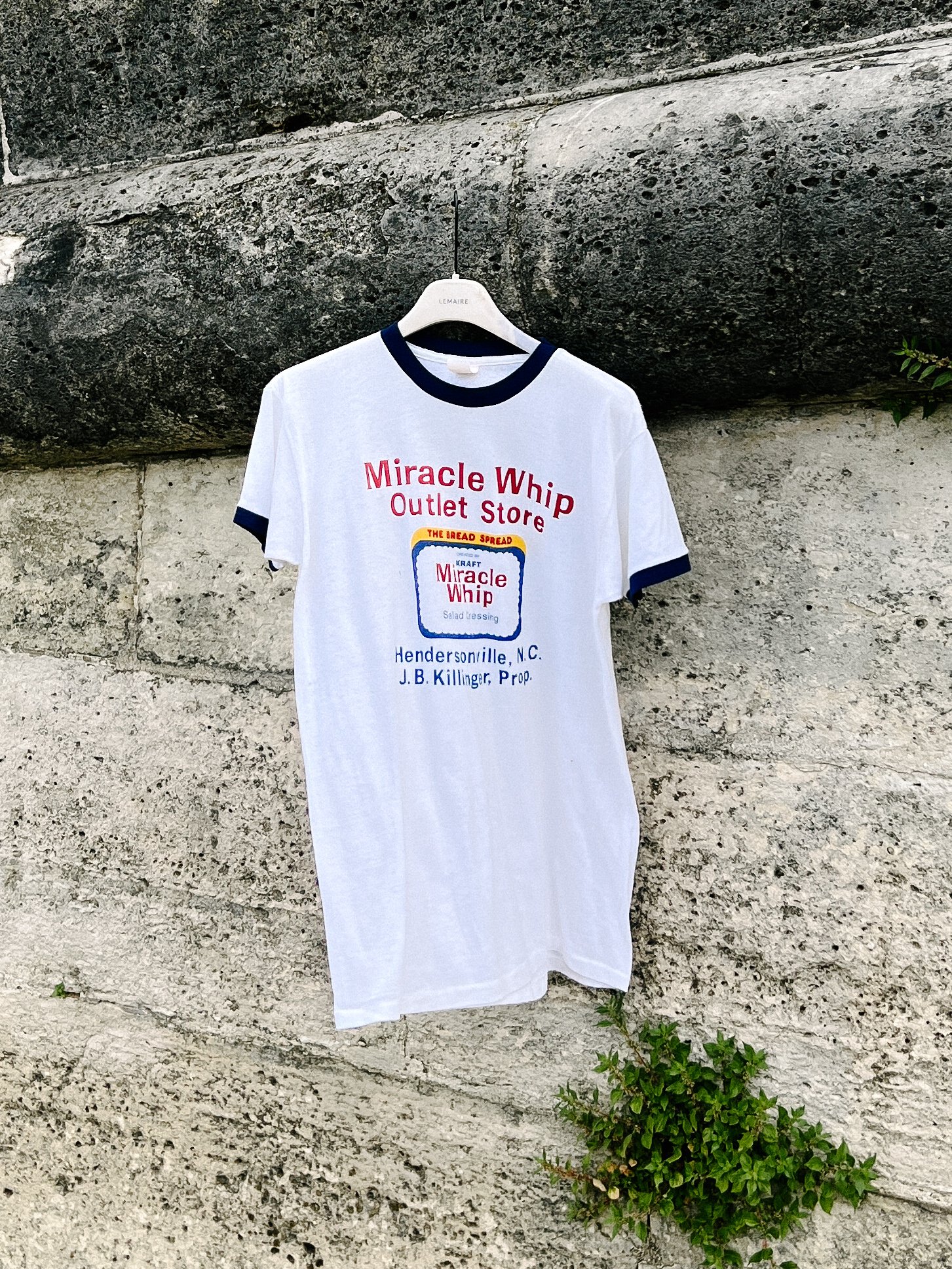 Vintage Promotional Ringer Tee for Miracle Whip - Size M
