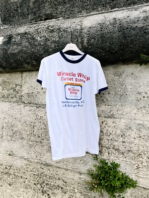 Vintage Promotional Ringer Tee for Miracle Whip - Size M
