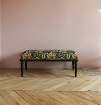 Image 1 of Antique French banquette (19th  century)