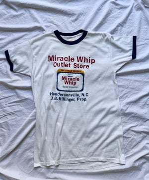 Vintage Promotional Ringer Tee for Miracle Whip - Size M