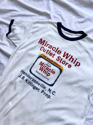 Vintage Promotional Ringer Tee for Miracle Whip - Size M