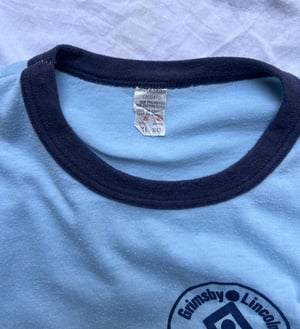 Ringer Tee from 70's "Happiness is Being a Big Brother" - Size M