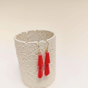 Image of Pendientes Temaki Rojo / Verde Oscuro