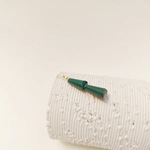 Image of Pendientes Temaki Rojo / Verde Oscuro