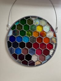 Image 2 of Round multi color hexagon