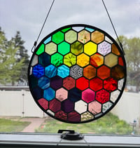 Image 1 of Round multi color hexagon
