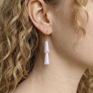 Image of Pendientes Temaki Rosa / Verde Claro