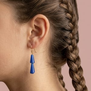 Image of Pendientes Temaki Azul / Lila