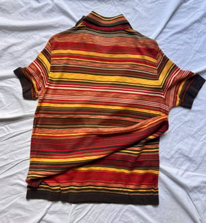 Kenzo Homme Stripe Knitted Polo from 90's - Size 48