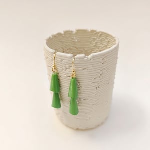 Image of Pendientes Temaki Rosa / Verde Claro