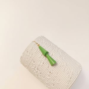 Image of Pendientes Temaki Rosa / Verde Claro
