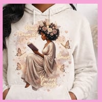Image 1 of  Dream Big Inspirational Black Woman Reading PNG for Sublimation and Crafts (DIGITAL DOWNLOAD)