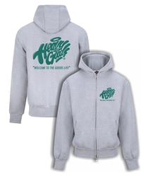 Image 1 of  "Welcome To The Goods Life" Premium Zip Hoodie