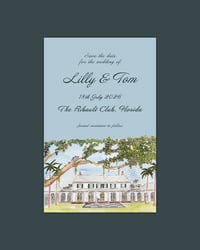 Image 3 of The Ribault Club Watercolour Painting – Digital Download Wedding Venue Illustration