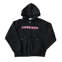 HF double zip hoodie - Black
