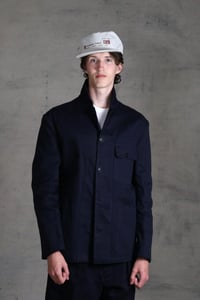 Image 3 of BRITISH WORKWEAR JACKET wax cotton - Navy