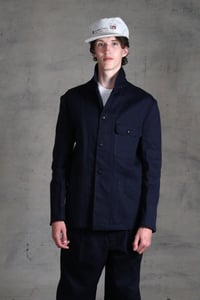 Image 1 of BRITISH WORKWEAR JACKET wax cotton - Navy