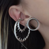 Image 1 of Spiked Hoops Earring Cuffs
