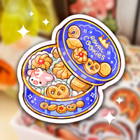 Image 1 of Diecut Sticker - Sewing Tin Cookies