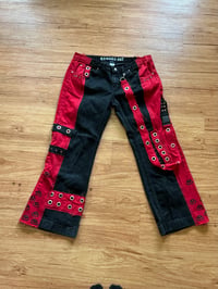 Image 1 of Red eye jeans 