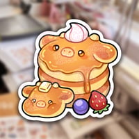 Image 1 of Diecut Sticker - Pancake Cow