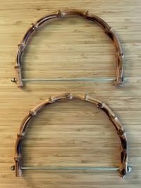 2 Vintage Bamboo Purse Handles