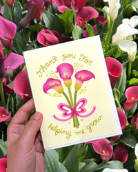 Image 2 of Thank You For Helping Me Grow Card