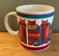 Image 1 of Vintage 1988 Laurel Burch Cat Mug