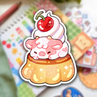 Image 1 of Diecut Sticker - Eepy Flan