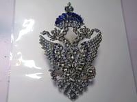 Image 1 of Diamond Imperial Double Head Eagle in Diamonds and Sapphires.