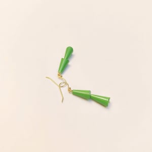 Image of Pendientes Temaki Rosa / Verde Claro