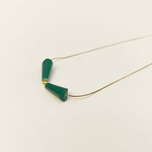 Image of Colgante Temaki Rojo / Verde Oscuro