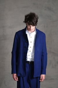 Image 8 of Harbour Master Jacket Linen - French Blue 